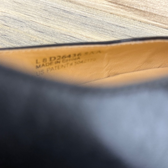 Cole Haan Nike Air Collab Black Leather Pump Kitten Heel Square Toe Size 8AA - Picture 12 of 13